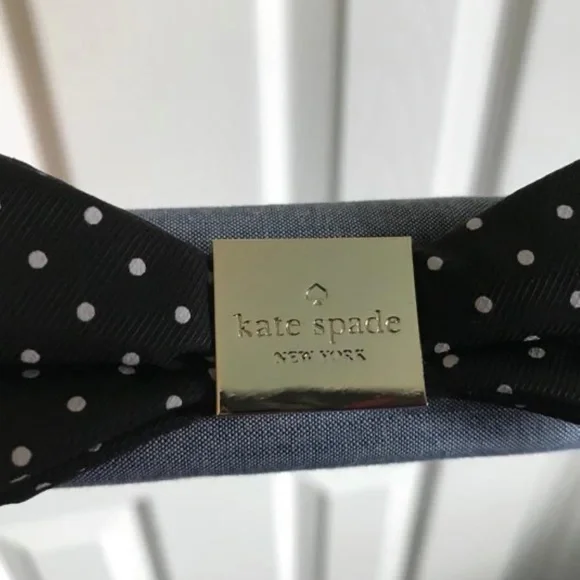 Kate Spade Carrie Evening Belles Blue Chambray Clutch